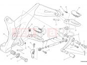 DUCATI 2016 Monster 821 Stripe FOOTRESTS, LEFT [MOD:M821 STR]
