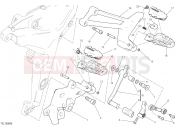 DUCATI 2016 Multistrada 1200 Pikes Peak FOOTRESTS, LEFT [MOD:MS1200PP]