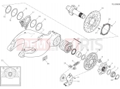 DUCATI 2016 Multistrada 1200 S HUB, REAR WHEEL [MOD:MS1200S]