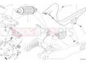 DUCATI 2017 Monster 821 SOSPENSIONE POSTERIORE [MOD:M 821]