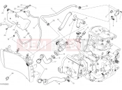 DUCATI 2017 Monster 1200 S COOLING SYSTEM [MOD:M 1200S]
