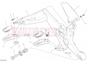 DUCATI 2017 Monster 821 Stripe FOOTRESTS, RIGHT [MOD:M821 STR]