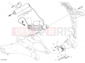 DUCATI 2017 Multistrada 1200 Enduro REAR SHOCK ABSORBER [MOD:MS1200E]