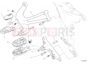 DUCATI 2017 Multistrada 1200 Enduro FOOTRESTS, RIGHT [MOD:MS1200E]