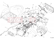 DUCATI 2017 Multistrada 1200 Pikes Peak NUMBER PLATE HOLDER - TAIL LIGHT [MOD:MS1200PP;XST:JAP]