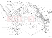 DUCATI 2017 Multistrada 1200 S D Air REAR FRAME COMP. [MOD:MS1200SA]