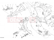 DUCATI 2017 SuperSport S FOOTRESTS, RIGHT [MOD:SS 939 S]