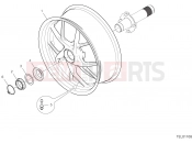 DUCATI 2018 Multistrada 1260 S D Air REAR WHEEL [MOD:MS1260SA]