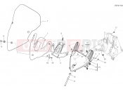 DUCATI 2018 Multistrada 1260 S D Air WINDSHIELD [MOD:MS1260SA]