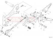 FOOTRESTS, LEFT [MOD:PANV4] - Ducati Superbike Panigale V4 2018