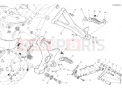 DUCATI SuperSport FOOTRESTS, LEFT [MOD:SS 939]