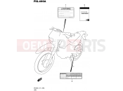 SUZUKI DR200 L7 (2017) (E71) 496A - LABEL