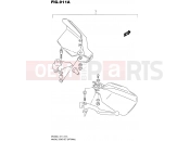 SUZUKI DR200 L7 (2017) (E71) 911A - KNUCKLE COVER SET (OPTIONAL)