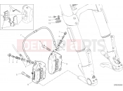 DUCATI 2019 Diavel FRONT BRAKE SYSTEM [MOD:DVL1260]