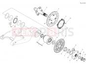 DUCATI 2019 Hypermotard 950 SP REAR WHEEL SPINDLE [MOD:HYM950SP]