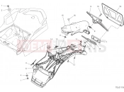 DUCATI 2019 Multistrada 1260 Pikes Peak PLATE HOLDER [MOD:MS1260PP;XST:JAP]