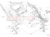 DUCATI 2019 Multistrada 1260 Pikes Peak REAR FRAME COMP. [MOD:MS1260PP]