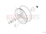DUCATI 2019 Multistrada 1260 Pikes Peak REAR WHEEL [MOD:MS1260PP]