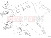 DUCATI 2019 Multistrada 1260 Pikes Peak FOOTRESTS, RIGHT [MOD:MS1260PP]