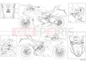 DUCATI 2019 Superbike Panigale V4 POSITIONING PLATES [MOD:PANV4;XST:JAP]