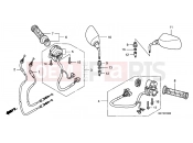 HONDA FJS400D7 ED SILVER WING 400 2007 F-3 SWITCH/CABLE