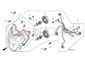 HONDA FJS400D7 ED SILVER WING 400 2007 F-1 HEADLIGHT