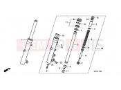 HONDA FJS400D7 ED SILVER WING 400 2007 F-14 FRONT FORK