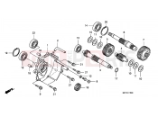 HONDA FJS400D7 ED SILVER WING 400 2007 E-15 TRANSMISSION