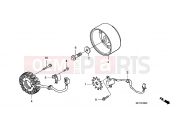 HONDA FJS400D7 ED SILVER WING 400 2007 E-9 GENERATOR