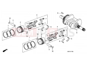 HONDA FJS400D7 ED SILVER WING 400 2007 E-17 CRANKSHAFT/PISTON