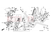 HONDA FJS400D7 ED SILVER WING 400 2007 F-6 HANDLE PIPE/HANDLE COVER