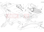 DUCATI 2021 Scrambler Desert Sled REAR SHOCK ABSORBER [MOD:SCR800DS]