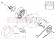 DUCATI 2021 Scrambler Desert Sled Fasthouse REAR WHEEL [MOD:SCR800FH]
