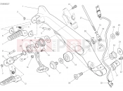 DUCATI Scrambler Icon Dark FOOTRESTS, RIGHT [MOD:SCR800DK]