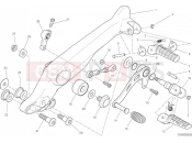 DUCATI 2020 Scrambler Icon Dark FOOTRESTS, LEFT