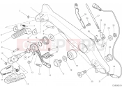 DUCATI 2019 Scrambler Full Throttle FOOTRESTS, RIGHT [MOD:SCR800FT]