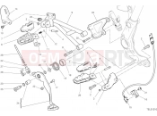 DUCATI 2019 Scrambler 1100 Special FOOTRESTS, RIGHT [MOD:SCR11SPE]