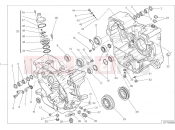 DUCATI 2018 Scrambler Cafe Racer COMPLETE HALF-CRANKCASES PAIR [MOD:SCR800CR]