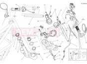 DUCATI 2018 Scrambler Cafe Racer HANDLEBAR AND CONTROLS [MOD:SCR800CR]