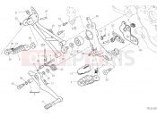 DUCATI 2021 Hypermotard 950 SP FOOTRESTS, RIGHT [MOD:HYM950SP]
