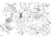DUCATI 2021 Monster 821 Stealth BATTERY HOLDER [MOD:M821STEA;XST:JAP]