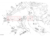 DUCATI 2021 Monster 821 FOOTRESTS, RIGHT [MOD:M 821]
