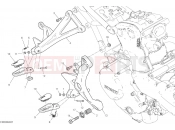 DUCATI 2021 Monster 1200 S FOOTRESTS, RIGHT [MOD:M 1200S]