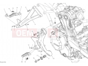 DUCATI 2021 Supersport 950 FOOTRESTS, RIGHT [MOD:SS 950]