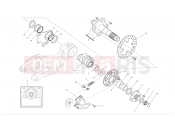 DUCATI Streetfighter 848 Rear wheel axle