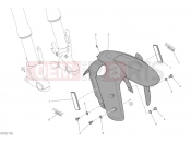 Front Mudguard RED Model - Ducati Multistrada V4 S 2021