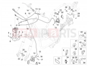 PIAGGIO Beverly 300 IE ABS (APAC) Brakes pipes - Calipers (ABS)