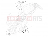 PIAGGIO BV 350 IE ABS (USA / CA) Remote control switches - Battery - Horn