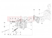 PIAGGIO Liberty 125 Poste Cylinder head unit - Valve