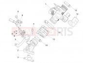 PIAGGIO Liberty 125 Poste Throttle body - Injector - Induction joint